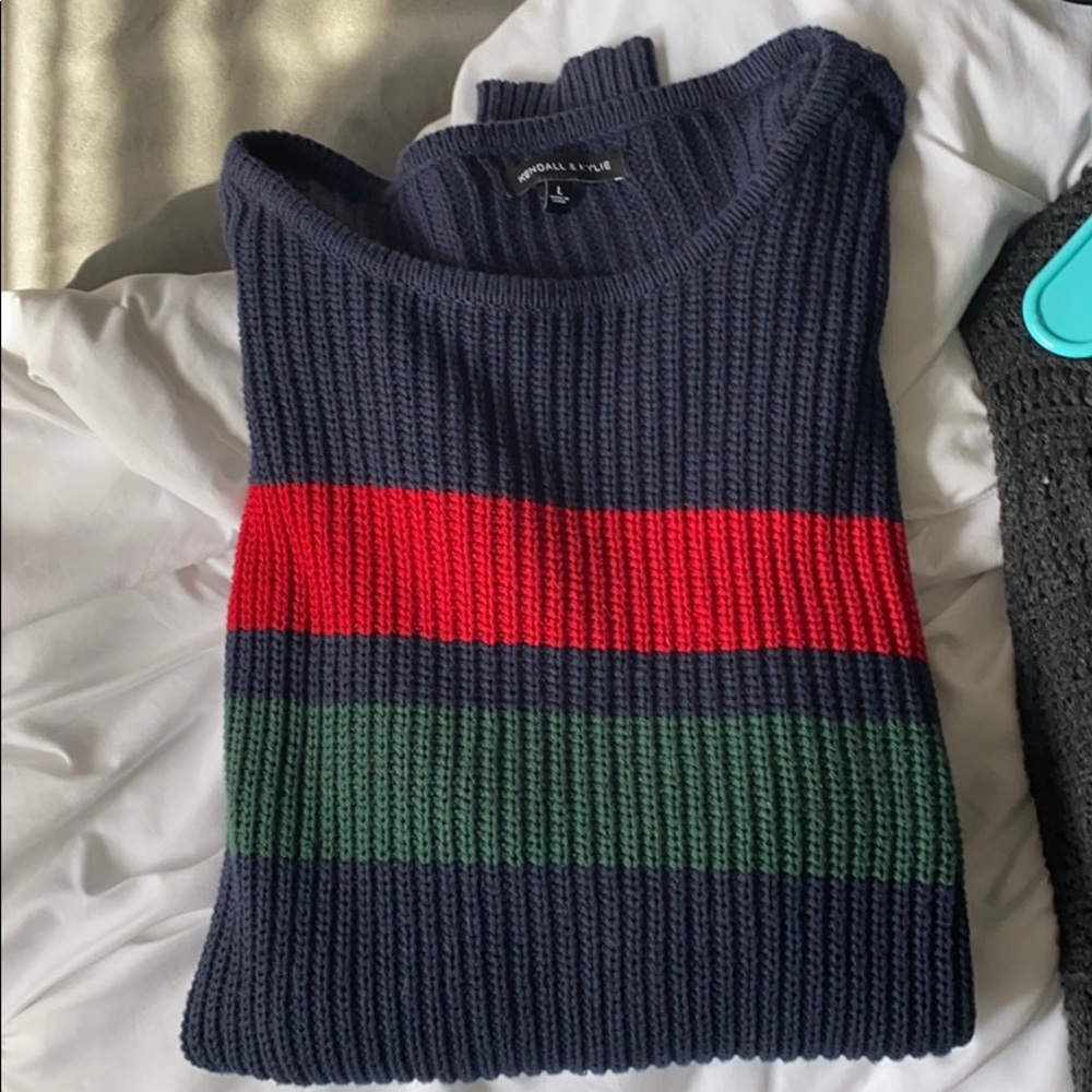 Kendall and Kylie large knit sweater